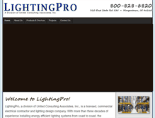 Tablet Screenshot of lightingpro.com